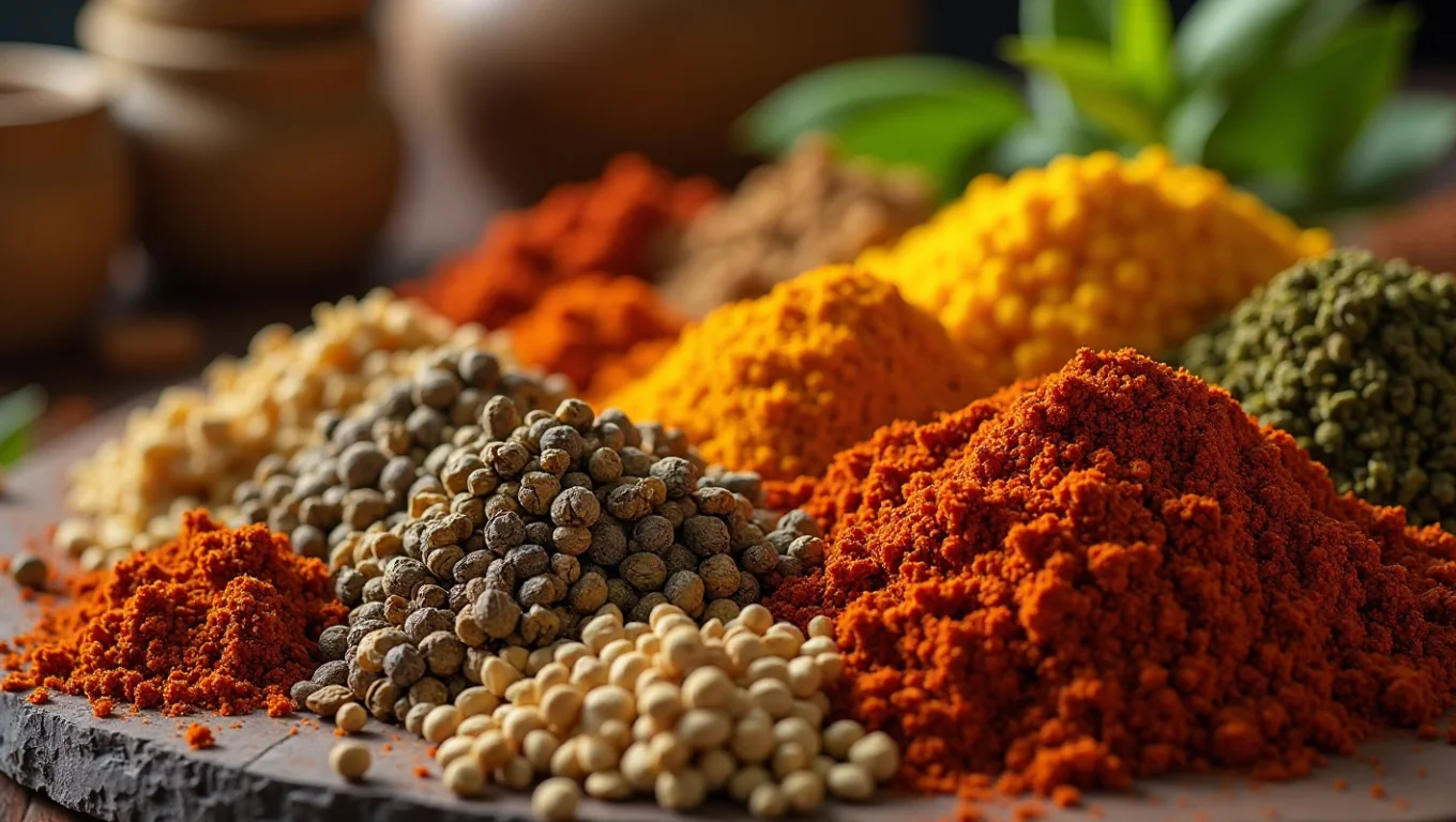 Épices de la cuisine créole et antillaise