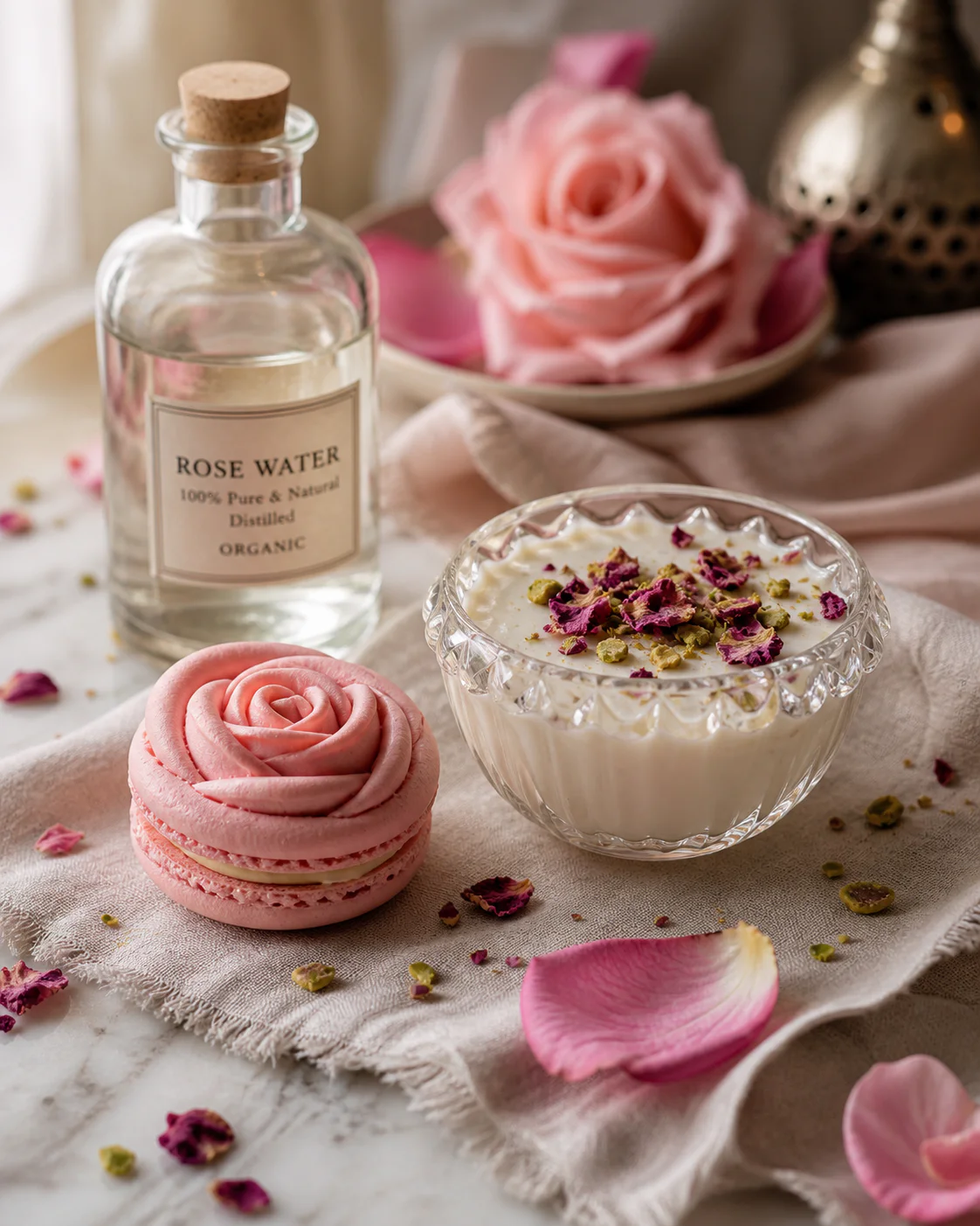 Eau de rose pâtisserie : le dosage juste pour garder un parfum floral délicat