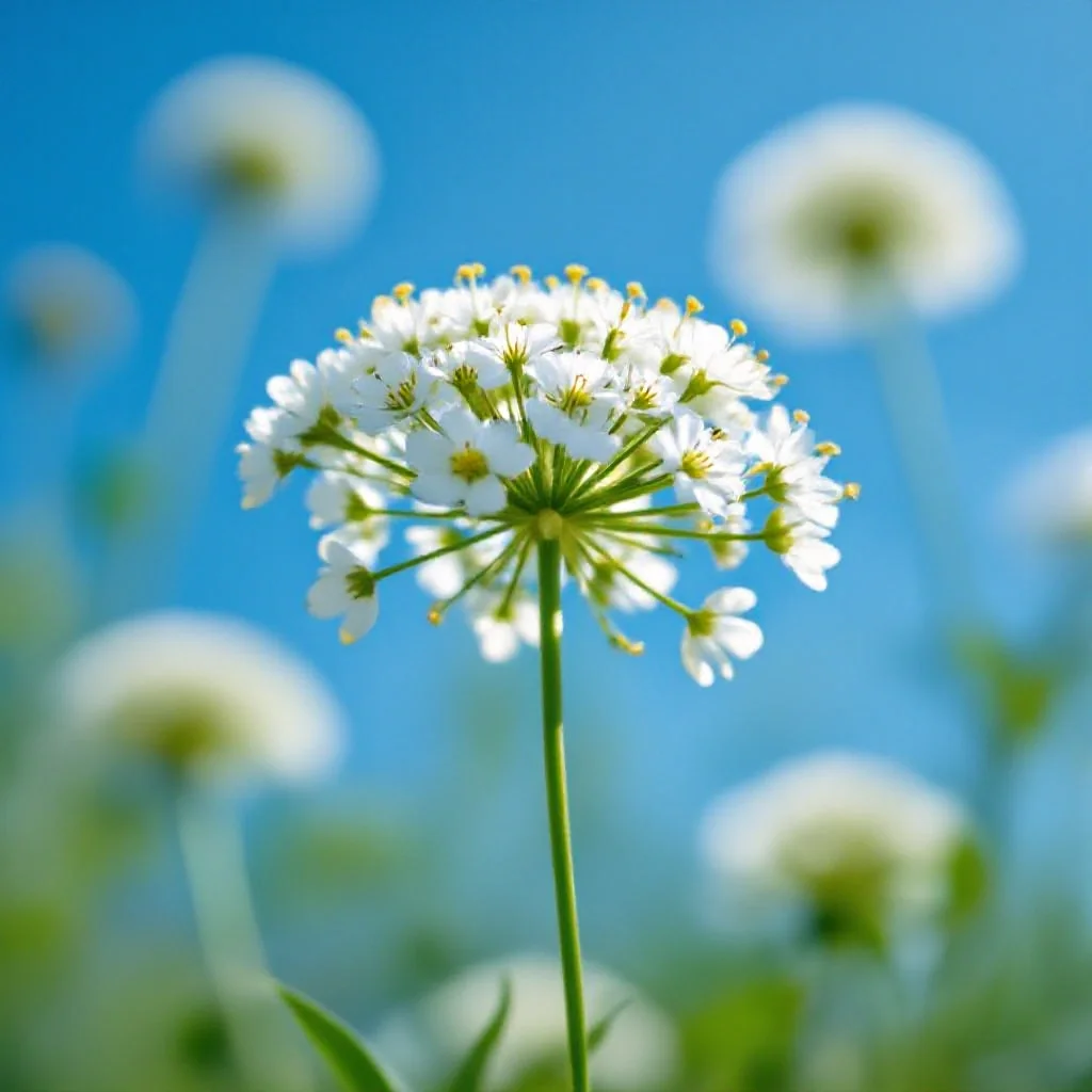 Cumin plant in flower