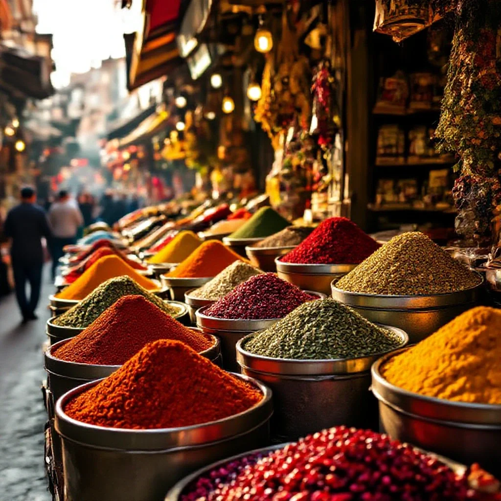 A Turkish spice market