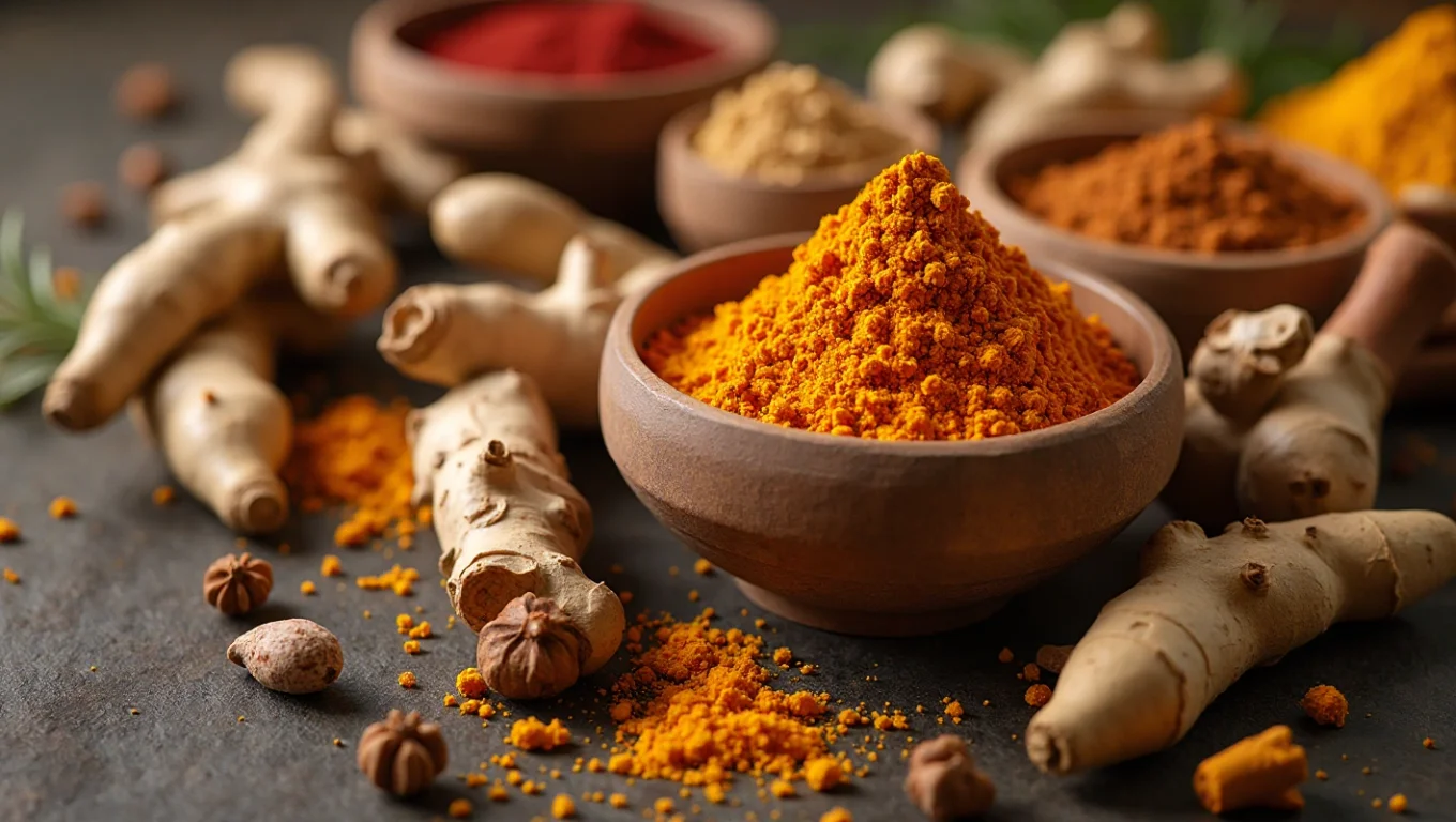 Épices superaliments en ayurveda : curcuma, gingembre, ashwagandha