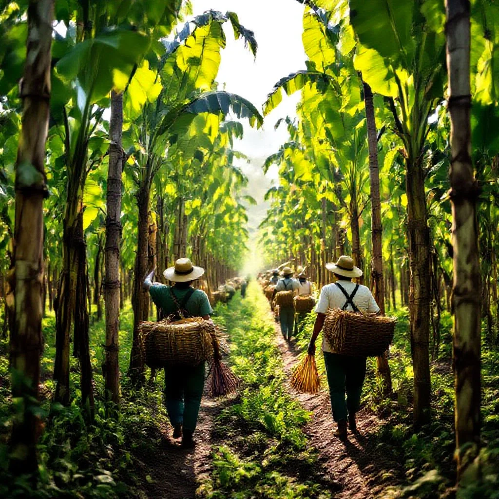 A vanilla plantation in Madagascar