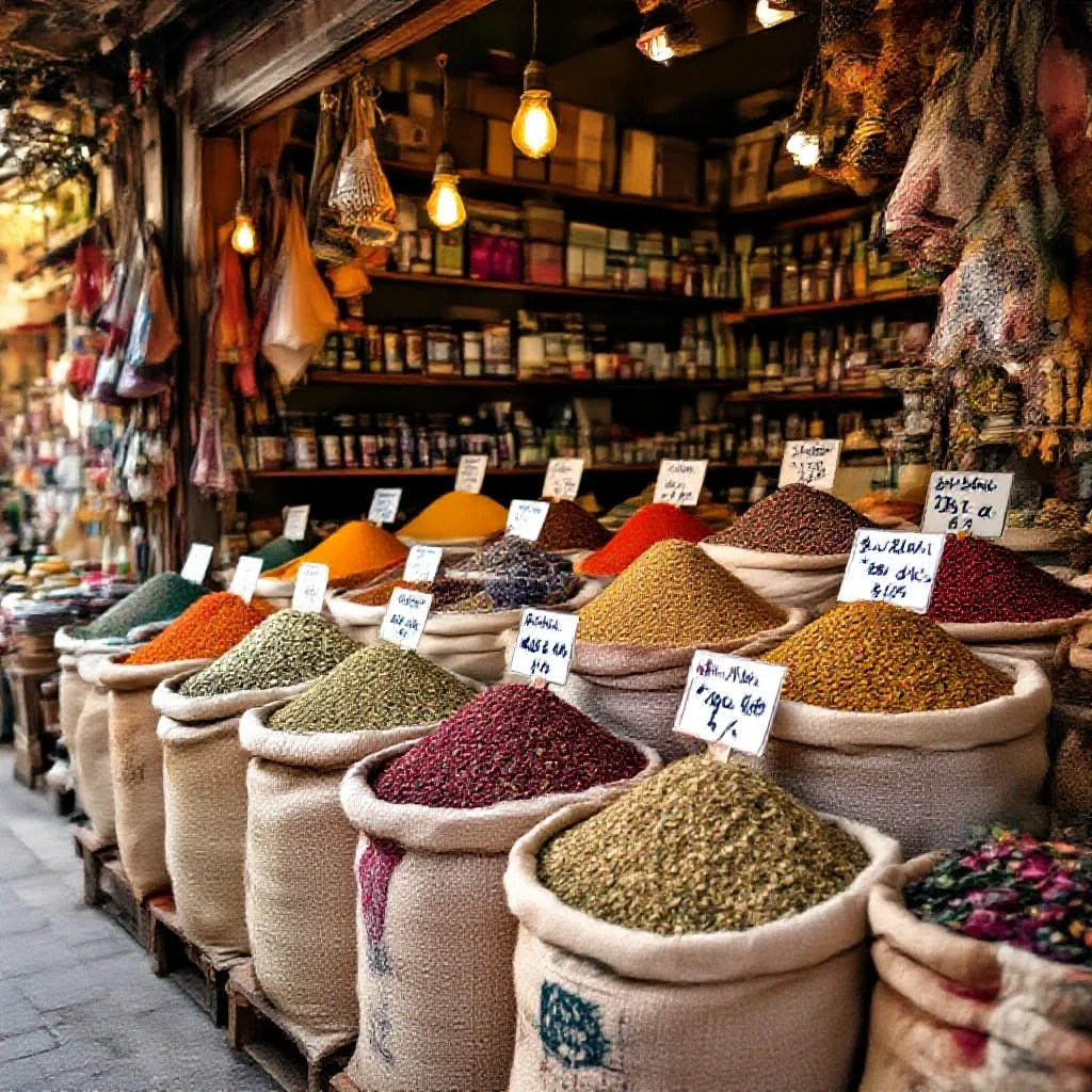 A Syrian spice shop specialising in zaatar