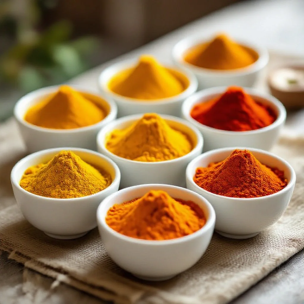 A range of curry powders, Madras
