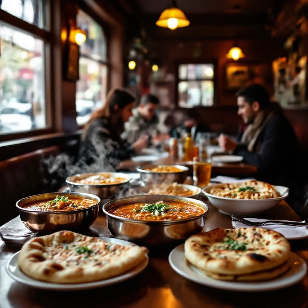 A UK curry house scene