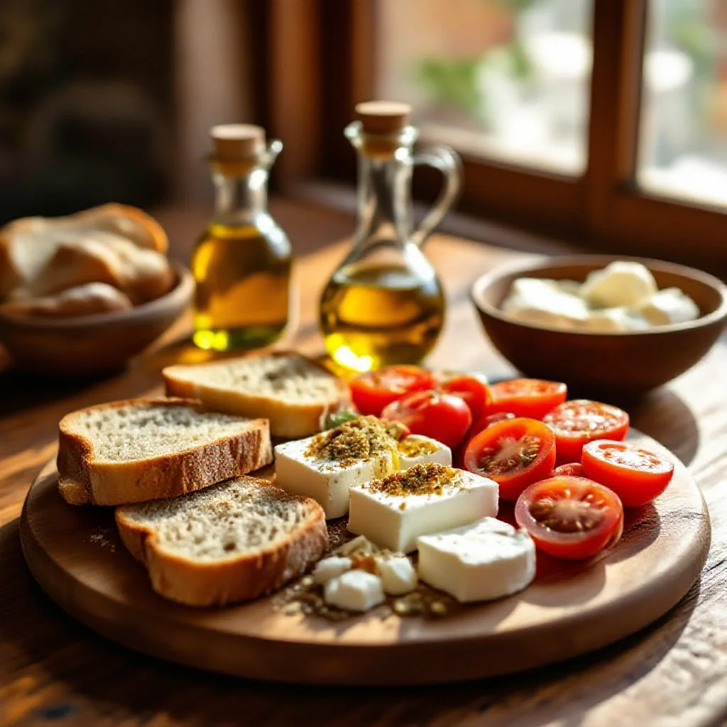 A Egyptian-style breakfast with dukkah