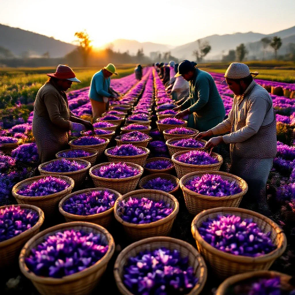 A saffron harvest cooperative